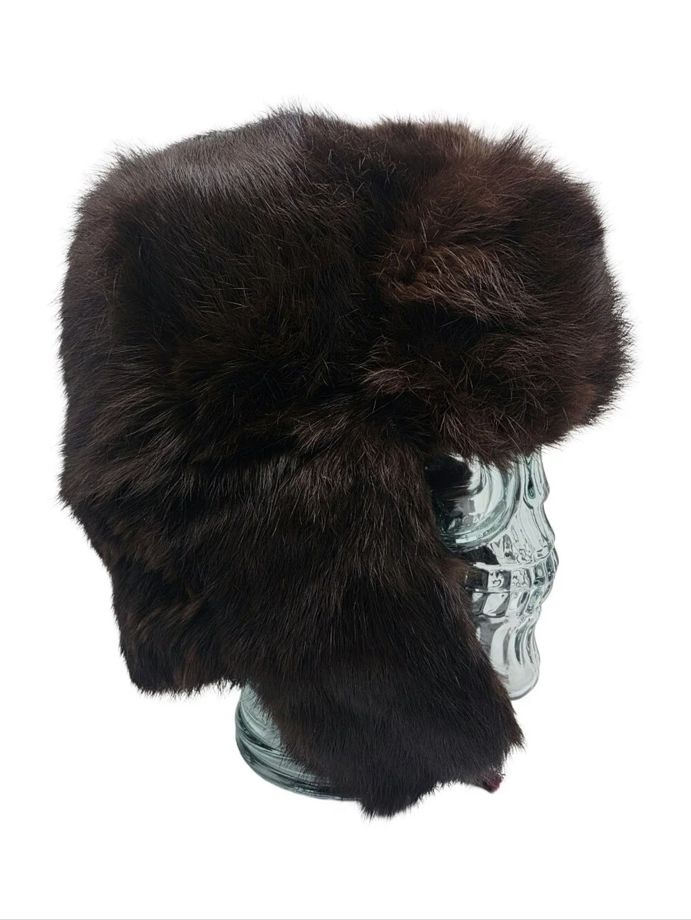 Vintage Soviet Era Genuine Fur Ushanka Trapper Hat